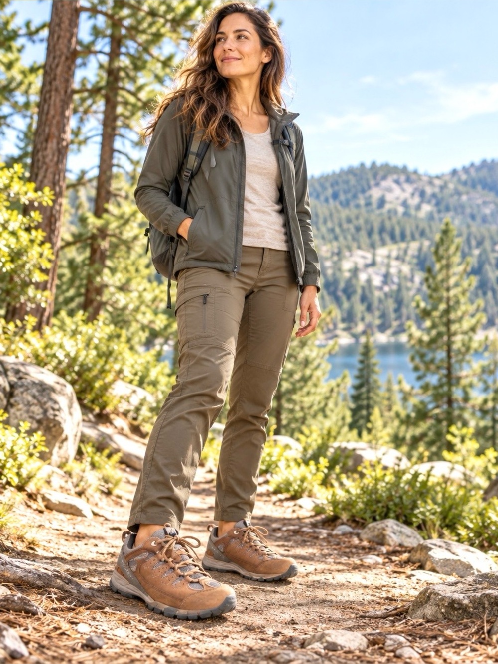 Vasque Mantra Hiking Trail Leather Brown Gore-Tex 7389 M Size 8.5
